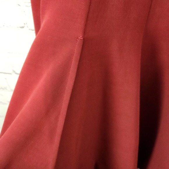 Aquilano Rimondi Made in Italy 3/4 Sleeve Wool Blend Pleated Dress Women's 42-M - Picture 7 of 15